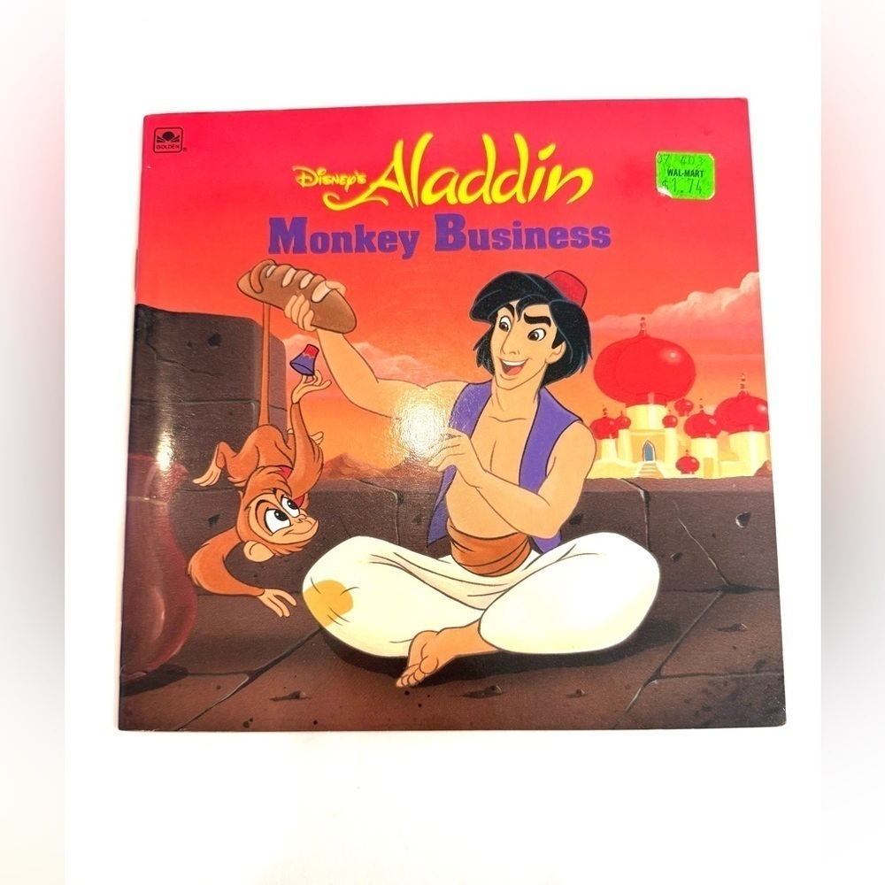 Disney’s Aladdin “Monkey Business” Children’s Books Level VTG 90’s